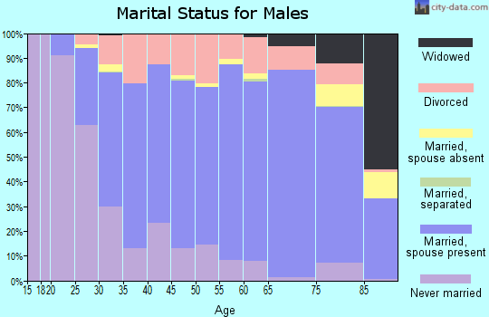 Roseau County marital status for males