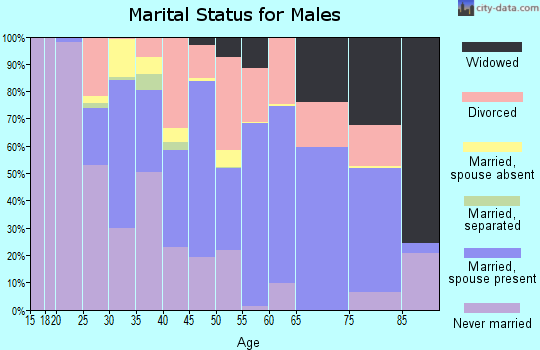 Norton County marital status for males
