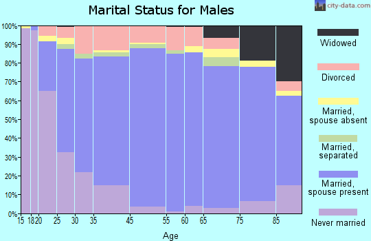 Boyle County marital status for males