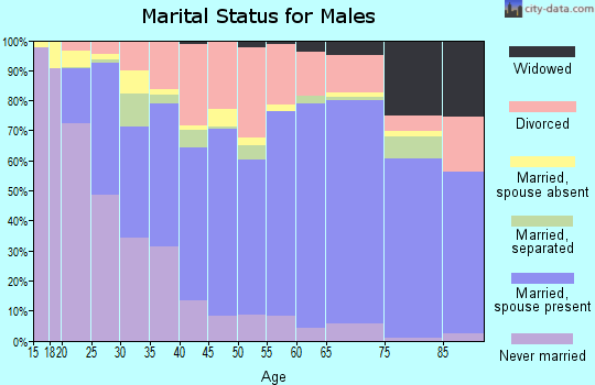 Logan County marital status for males