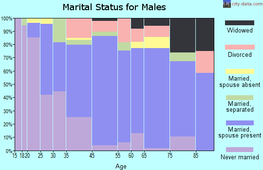 Norfolk County marital status for males