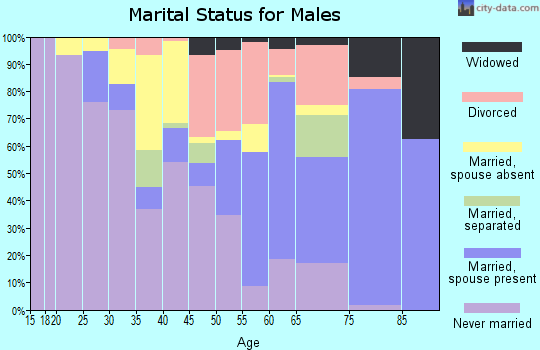 Bent County marital status for males