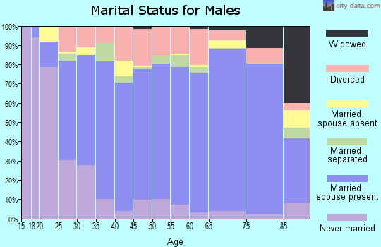 White County marital status for males