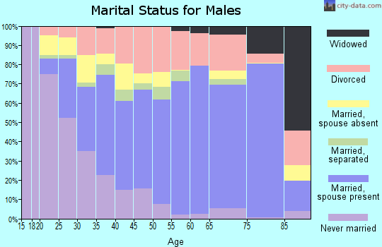 Fannin County marital status for males