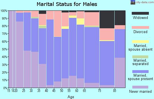 Bourbon County marital status for males