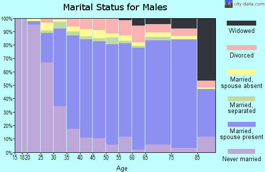 Prince William County marital status for males