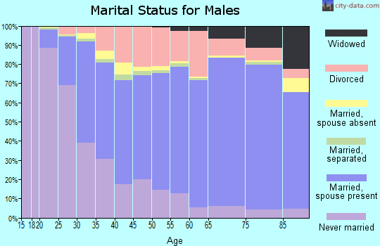 Pottawattamie County marital status for males