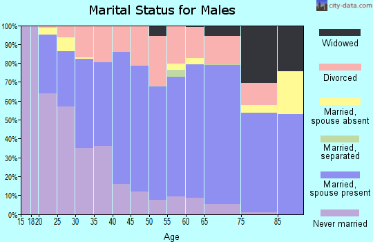 Vinton County marital status for males