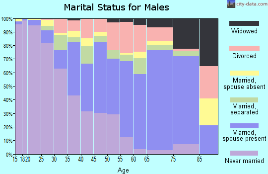 Scotland County marital status for males