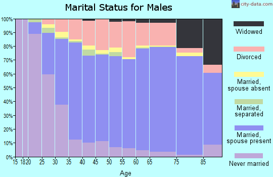 Tipton County marital status for males