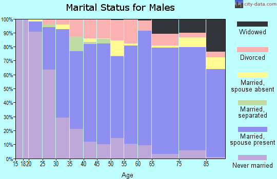 Tama County marital status for males