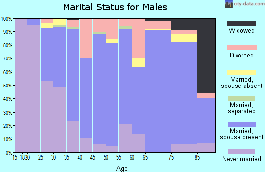 Stark County marital status for males