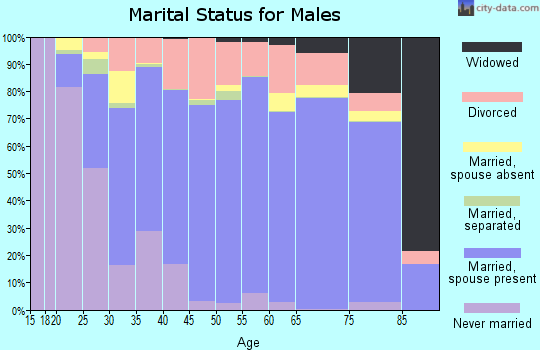 Ray County marital status for males