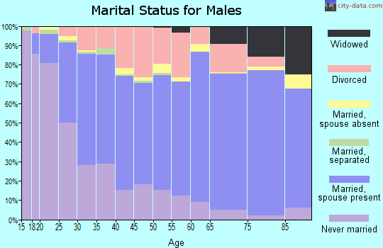 Wapello County marital status for males