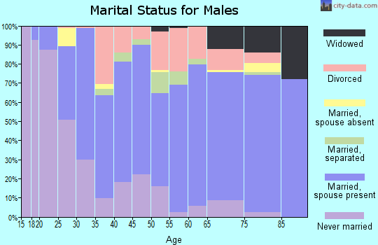 Reynolds County marital status for males