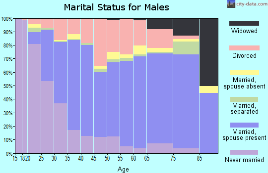 Bradley County marital status for males