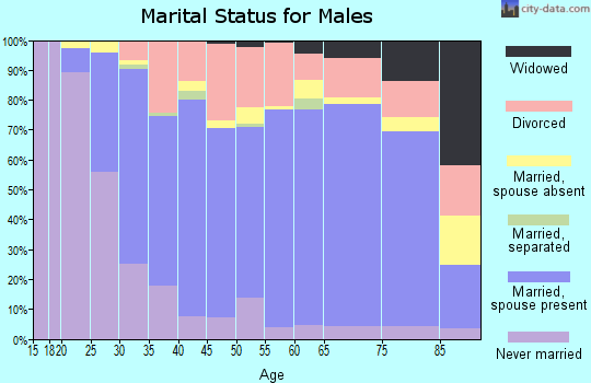 Sumner County marital status for males