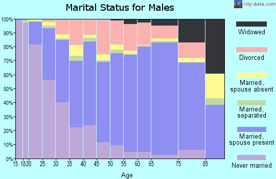 Williamson County marital status for males