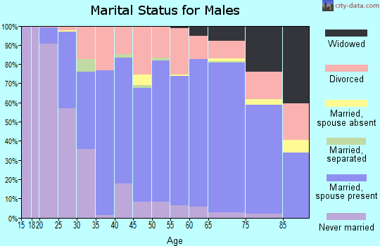 Wilson County marital status for males