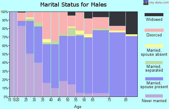 Hutchinson County marital status for males