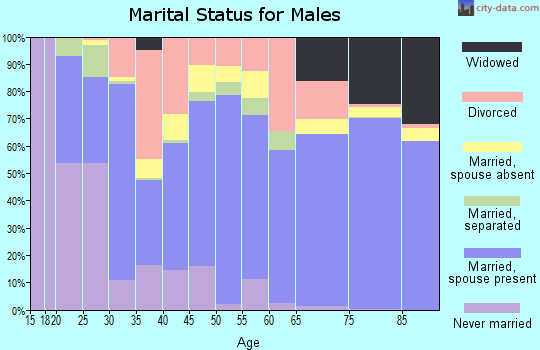 Leon County marital status for males