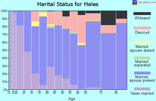 Lynn County marital status for males
