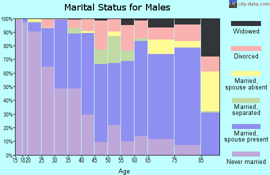 Robertson County marital status for males