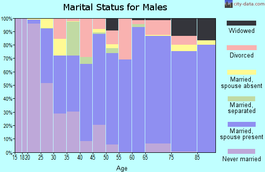 San Jacinto County marital status for males