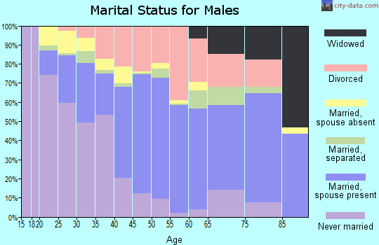 Terry County marital status for males
