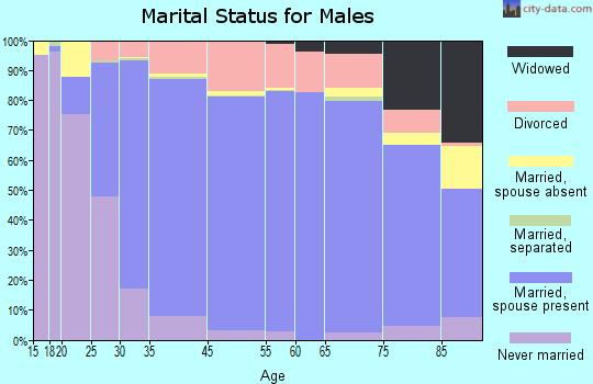 Howard County marital status for males