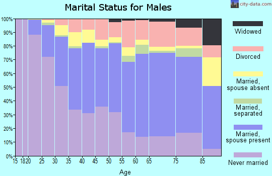 Alexandria city marital status for males