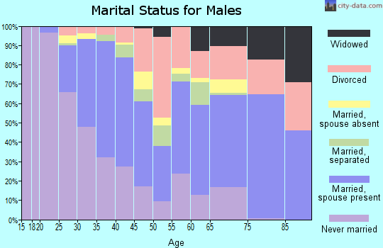 Fredericksburg city marital status for males