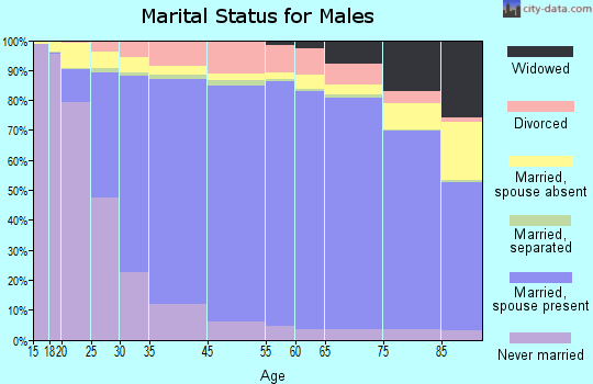 Box Butte County marital status for males