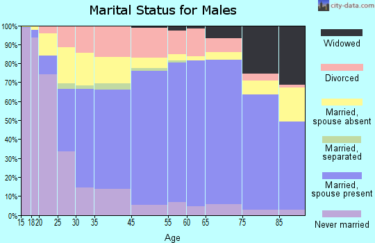 Lincoln County marital status for males