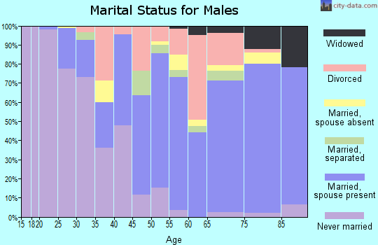 Williamsburg city marital status for males