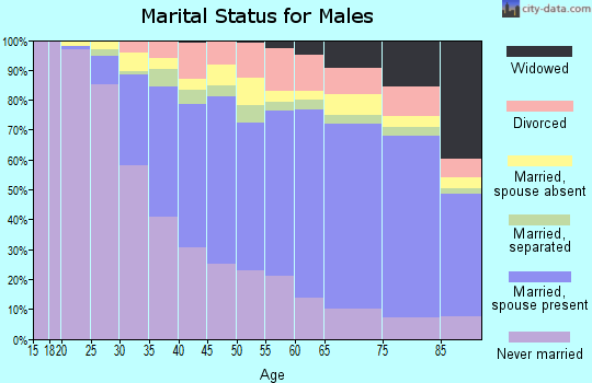 Essex County marital status for males