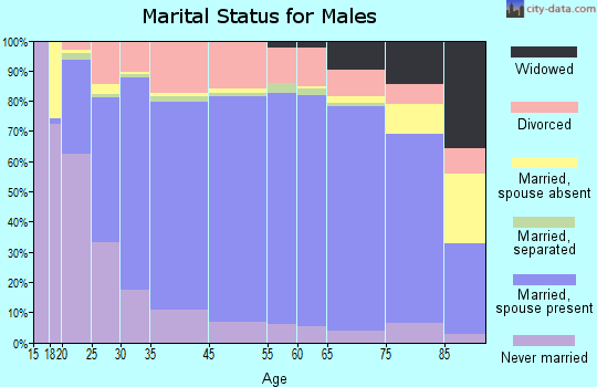 Grand Isle County marital status for males