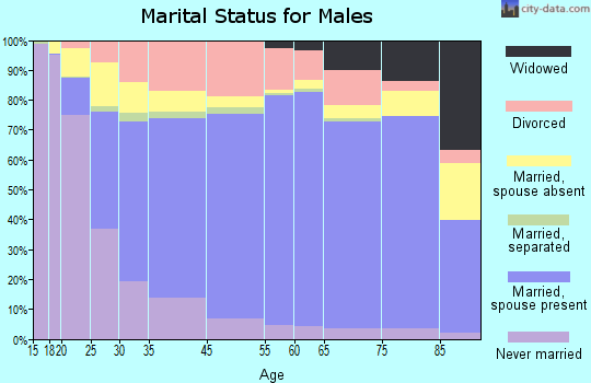 Flathead County marital status for males