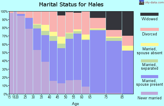 Mohave County marital status for males