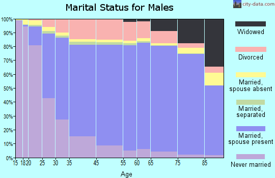 Colleton County marital status for males