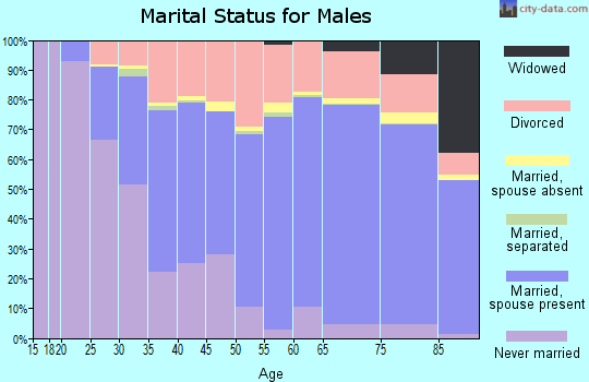 Lincoln County marital status for males