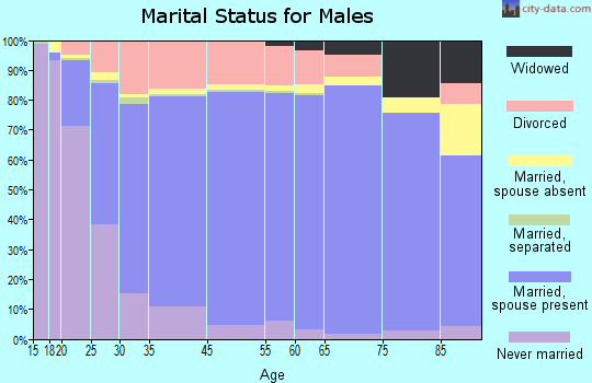 McKinley County marital status for males