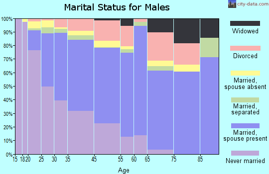 Andrew County marital status for males