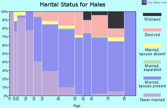 Antelope County marital status for males