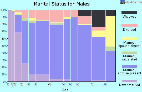 Cottonwood County marital status for males