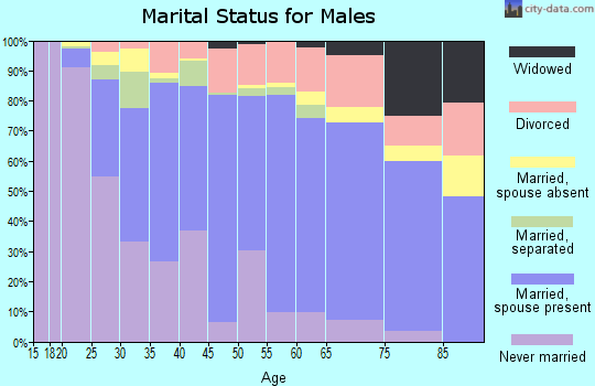 Abbeville County marital status for males
