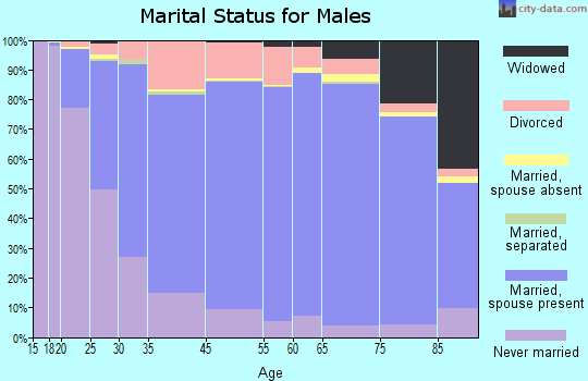 Glacier County marital status for males