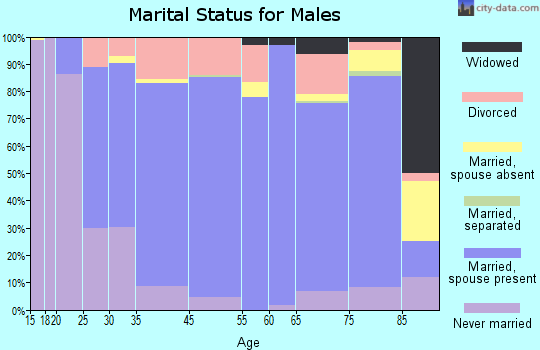 Fulton County marital status for males
