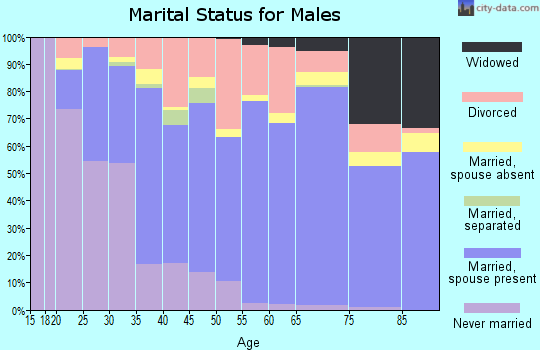 Deuel County marital status for males