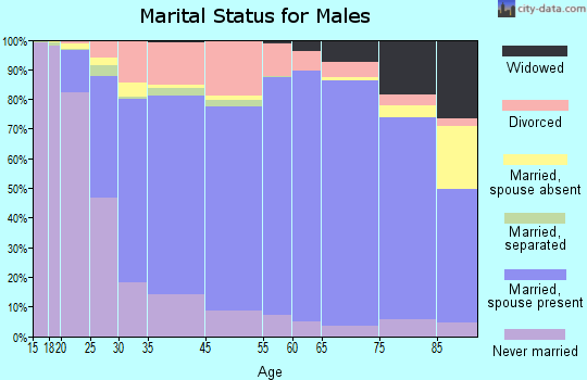 Sanpete County marital status for males